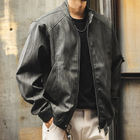 Classic Mode Stand Collar Jacket P1840